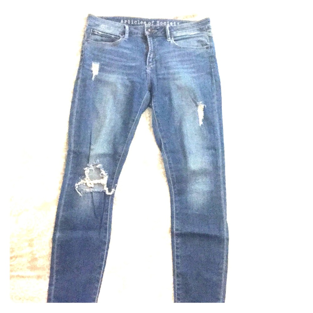 Articles of Society Distressed Skinny Jeans / 29